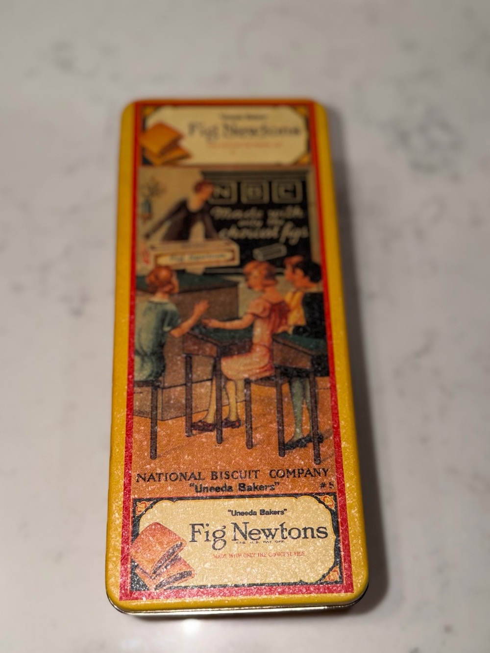 Vintage Nabisco Fig Newtons Decorative Metal Tin
